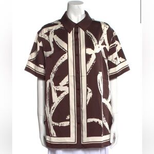 SER.O.YA Brown and Cream Blouse